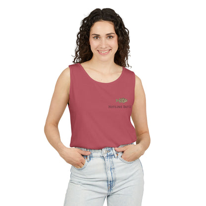 Dog & Fish Logo Tank Top — "Hotline Bait Co." Fishing Tank