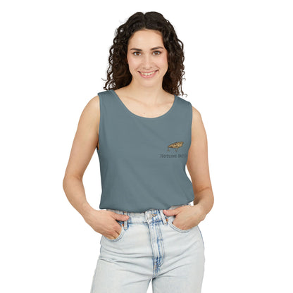 Hot Line Bait Co. Fish Graphic Tank Top — Retro Fishing Summer Tee