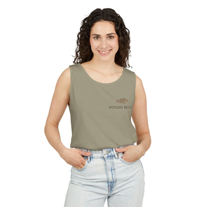 Dog & Fish Logo Tank Top — "Hotline Bait Co." Fishing Tank