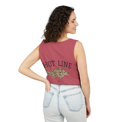 Hot Line Bait Co. Fish Graphic Tank Top — Retro Fishing Summer Tee