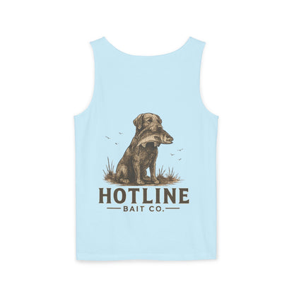 Dog & Fish Logo Tank Top — "Hotline Bait Co." Fishing Tank