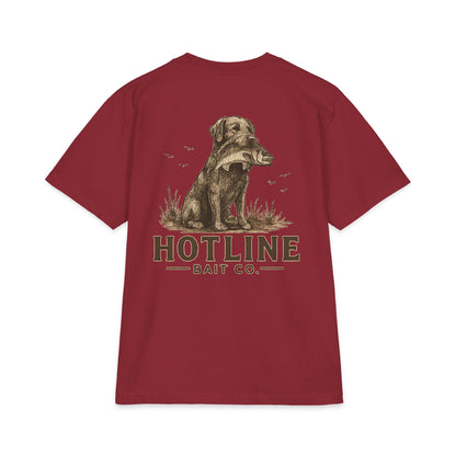 Hotline Bait Co. Labrador T-Shirt — Vintage Fishing Dog Tee